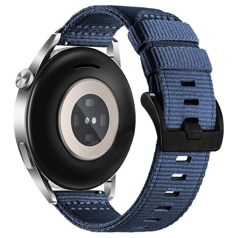 Techsuit W070 Armband für Samsung Galaxy Watch / Huawei Watch Series, 22mm, Marineblau