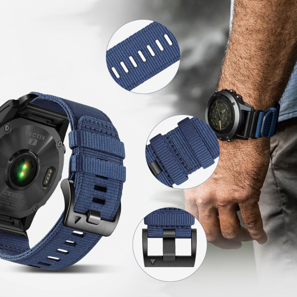 Techsuit W070 Armband für Samsung Galaxy Watch / Huawei Watch Series, 22mm, Dunkelgrün