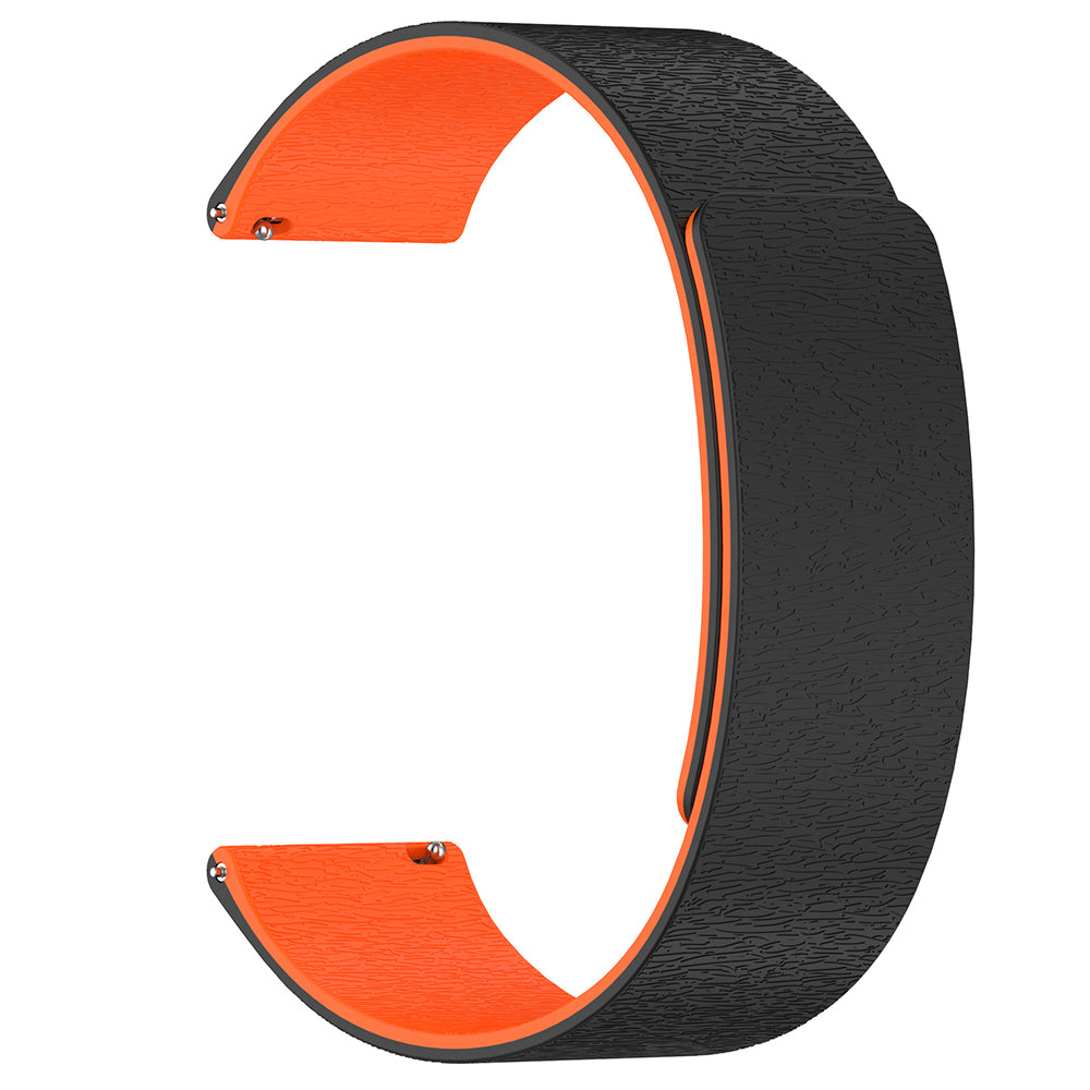 Techsuit W074 Armband für Samsung Galaxy Watch Series, 22mm, Schwarz Orange