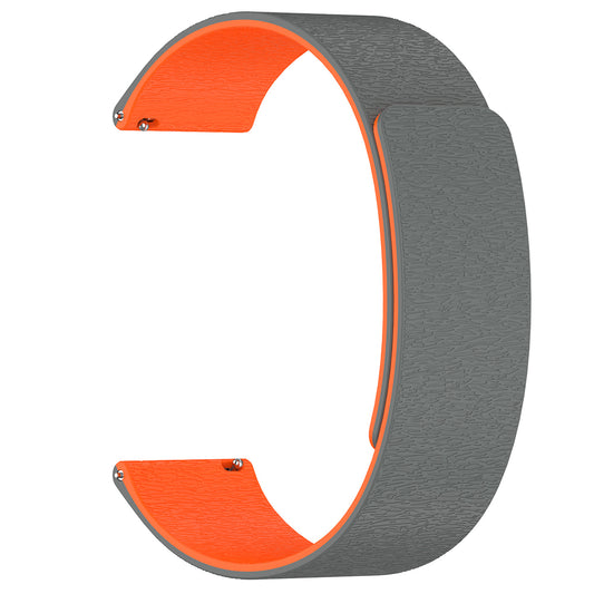 Techsuit W074 Armband für Samsung Galaxy Watch Series, Grau Orange