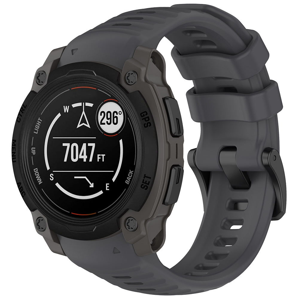 Techsuit W076 Armband für Garmin Instinct E 45mm, Grau