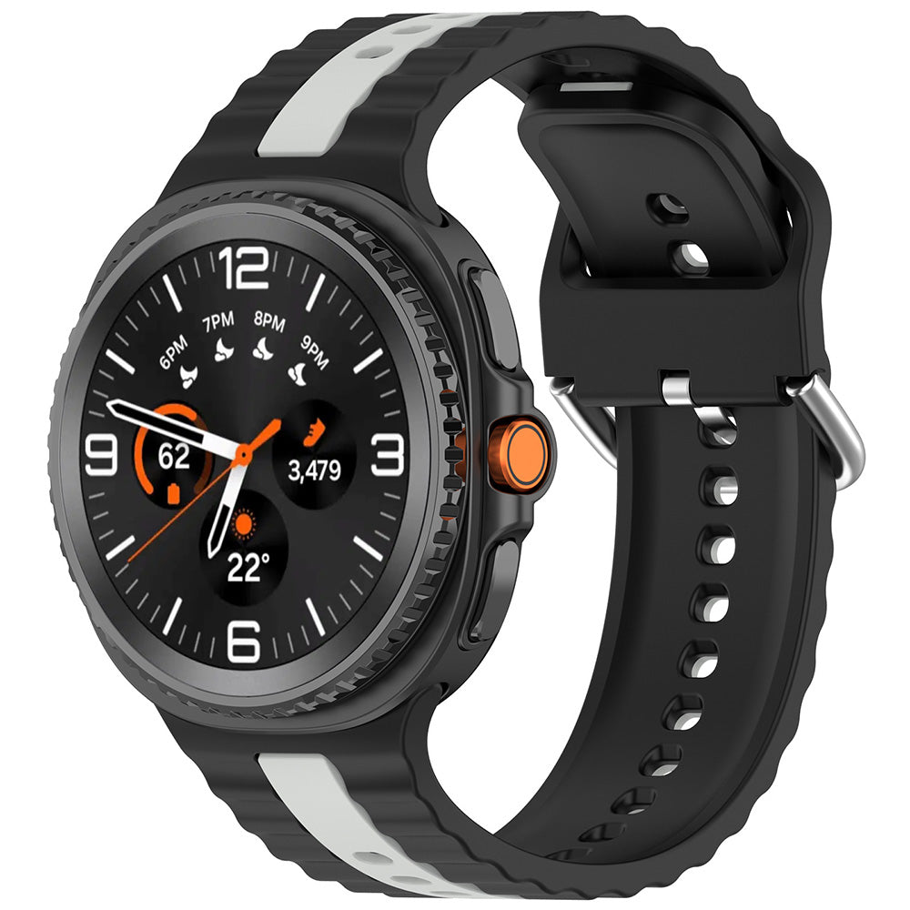 Techsuit W078 Armband für Samsung Galaxy Watch 8 Classic / Watch8 44mm / Watch 8 40mm, Schwarz