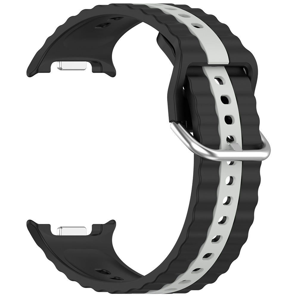 Techsuit W078 Armband für Samsung Galaxy Watch 8 Classic / Watch8 44mm / Watch 8 40mm, Schwarz