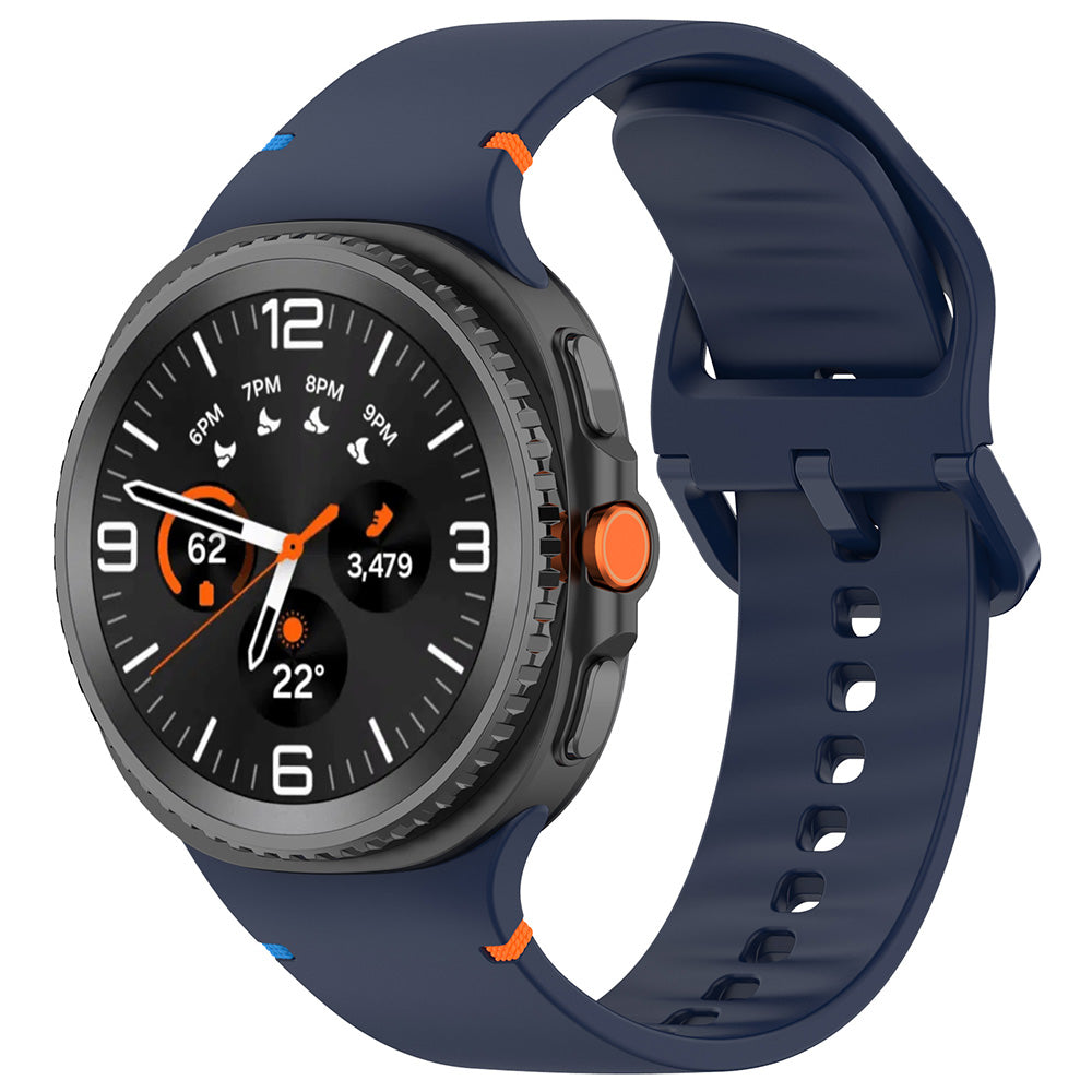 Techsuit W079 Armband für Samsung Galaxy Watch 8 Classic / Watch8 44mm / Watch 8 40mm, Marineblau