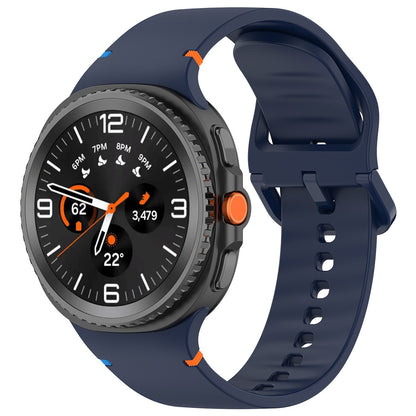 Techsuit W079 Armband für Samsung Galaxy Watch 8 Classic / Watch8 44mm / Watch 8 40mm, Marineblau
