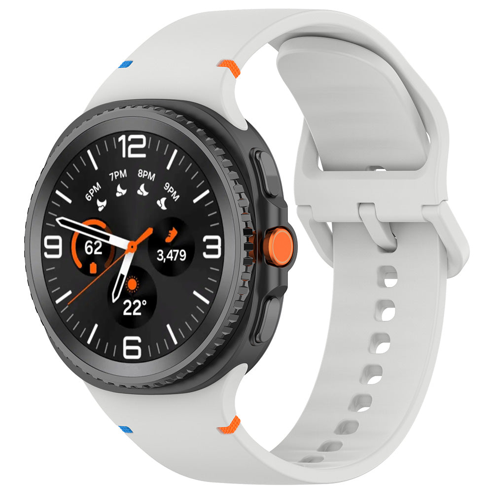 Techsuit W079 Armband für Samsung Galaxy Watch 8 Classic / Watch8 44mm / Watch 8 40mm, Grau