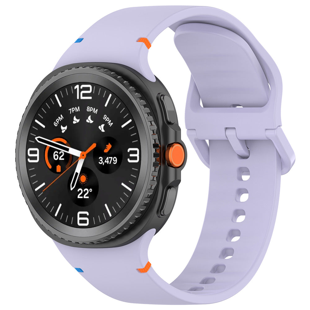 Techsuit W079 Armband für Samsung Galaxy Watch 8 Classic / Watch8 44mm / Watch 8 40mm, Lila