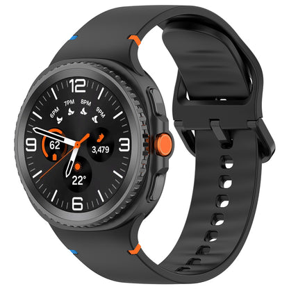 Techsuit W079 Armband für Samsung Galaxy Watch 8 Classic / Watch8 44mm / Watch 8 40mm, Schwarz