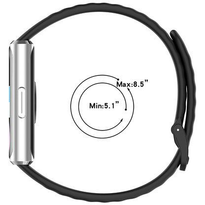 Techsuit W082 Armband für Huawei Band 11 / 11 Pro, Schwarz