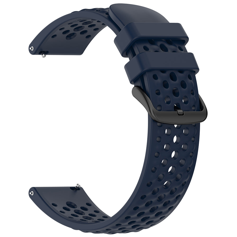Techsuit W083 Armband für Amazfit Watch / Samsung Watch Series, 22mm, Marineblau
