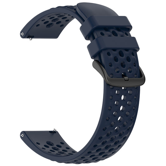 Techsuit W083 Armband für Amazfit Watch / Samsung Watch Series, 22mm, Marineblau