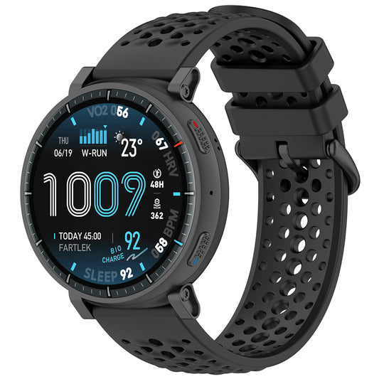 Techsuit W083 Armband für Amazfit Watch / Samsung Watch Series, 22mm, Schwarz