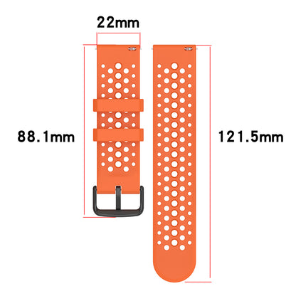 Techsuit W083 Armband für Amazfit Watch / Samsung Watch Series, 22mm, Orange