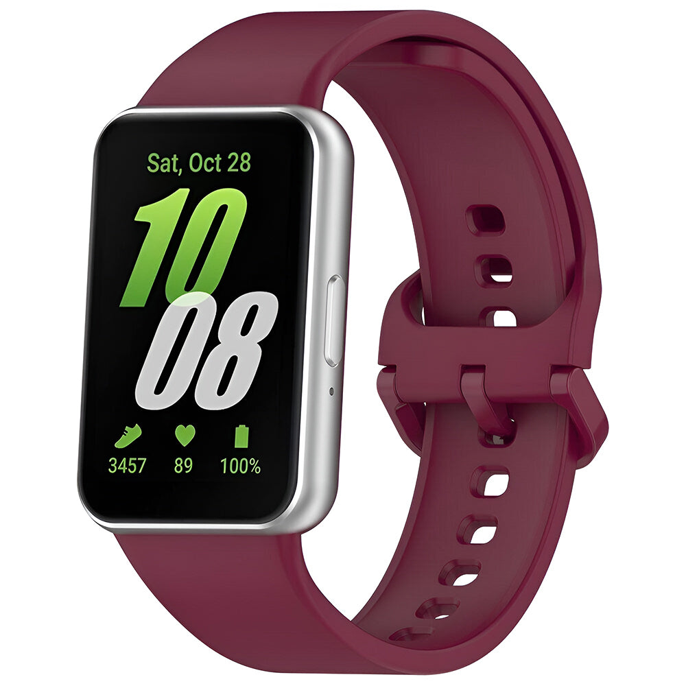 Techsuit Armband W086 für Samsung Galaxy Fit3 R39M, Weinrot