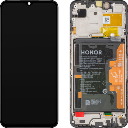 Display mit Touchscreen Honor X6b Plus / X6b, mit Rahmen und Akku, Schwarz, Service Pack 0235AKES