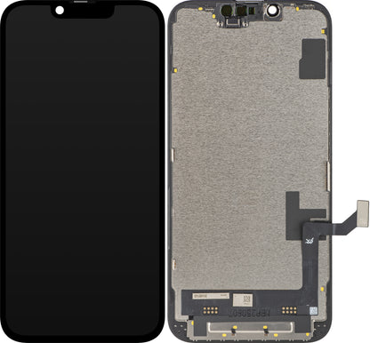 JK Touchscreen Display for Apple iPhone 16e, with Frame, Movable In-Cell IC LCD Version, Black