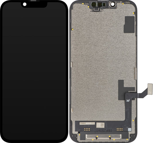 JK Touchscreen Display for Apple iPhone 16e, with Frame, Movable In-Cell IC LCD Version, Black