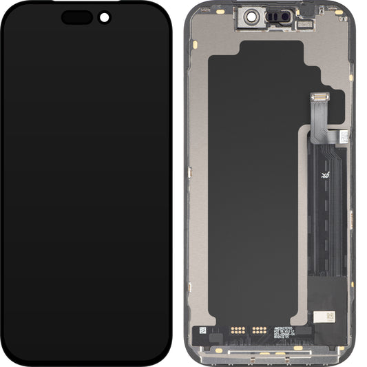 JK Touchscreen-Display für Apple iPhone 17 Pro, mit Rahmen, LCD In-Cell IC Movable Version, Schwarz