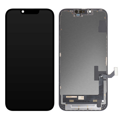 JK Touchscreen Display für Apple iPhone 14, mit Rahmen, In-Cell LCD Version, Schwarz 