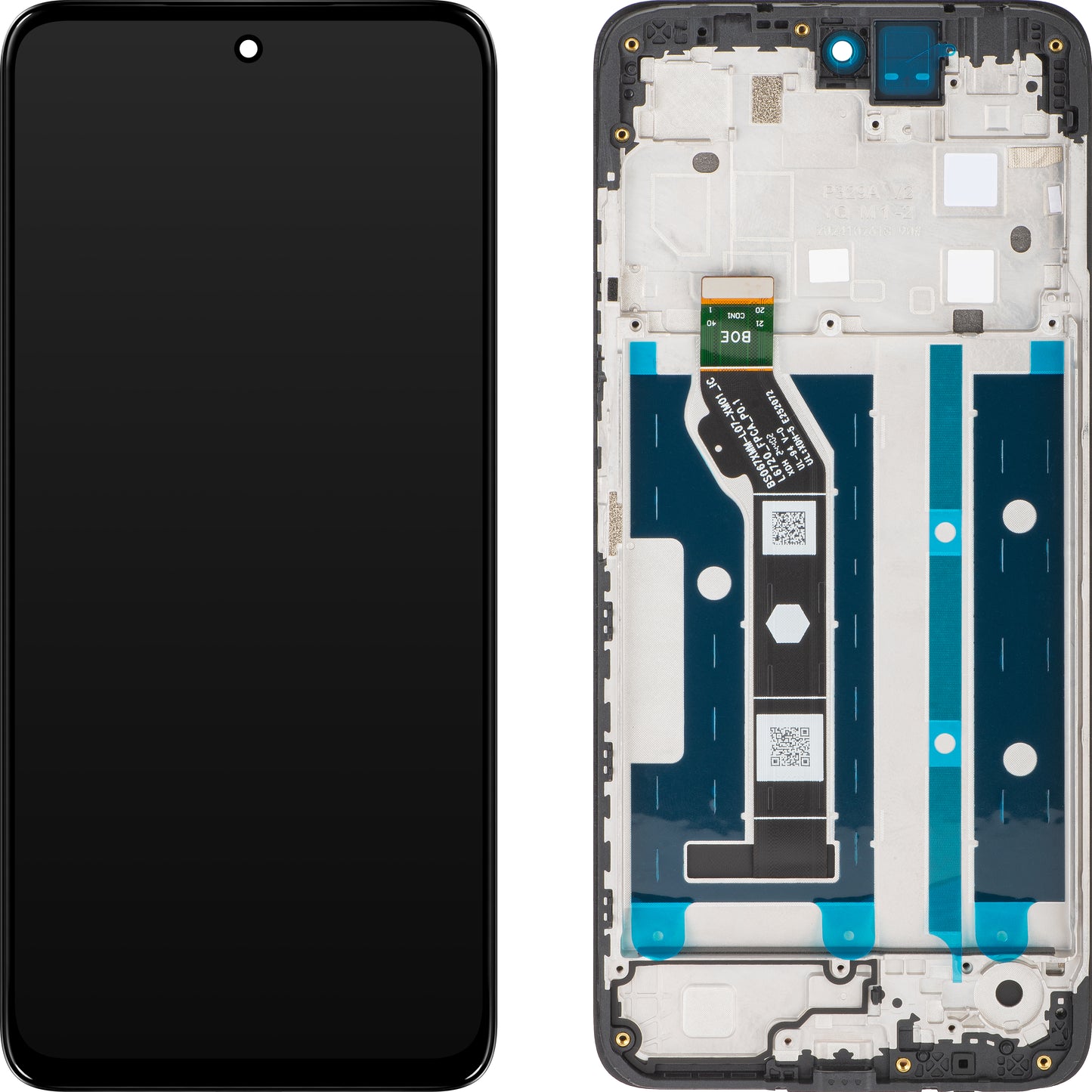 Touchscreen-Display Motorola Moto G15 / G15 Power, mit Rahmen, Schwarz, Swap 5D68C29273