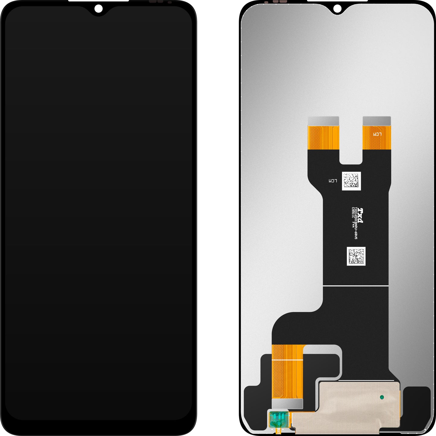Display mit Touchscreen MP kompatibel mit ZTE Blade A73 5G