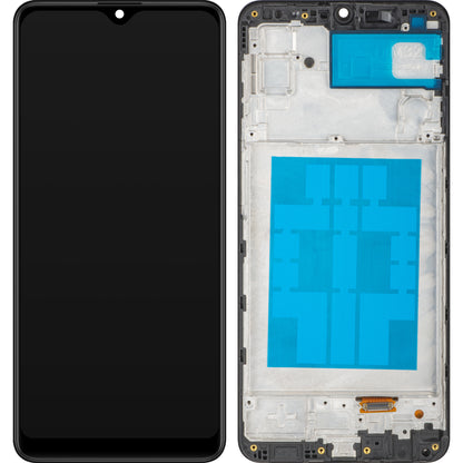 MP Touchscreen-Display kompatibel mit Samsung Galaxy M32 M325, mit Rahmen, Schwarz