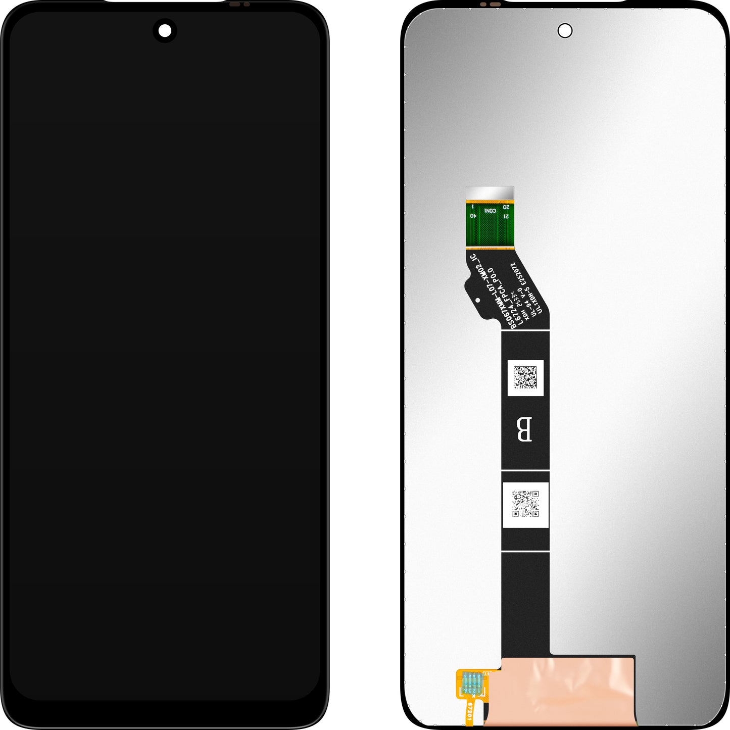 MP Touchscreen-Display kompatibel mit Motorola Moto G17 / G17 Power