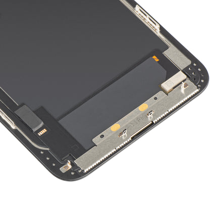 MP Touchscreen-Display kompatibel mit Apple iPhone 11 Pro Max, mit Rahmen, OLED FHD IC Movable Version, Schwarz