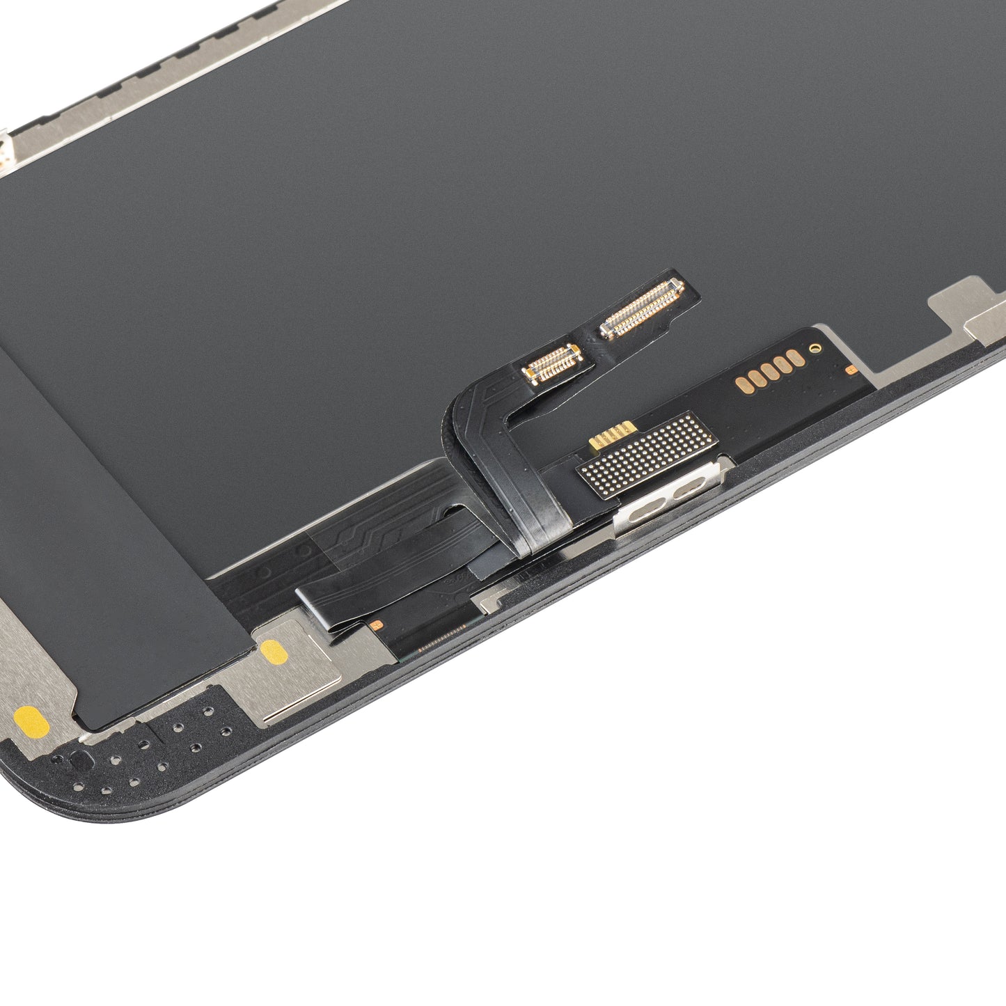 MP Touchscreen-Display kompatibel mit Apple iPhone 12 / 12 Pro, mit Rahmen, OLED FHD IC Movable Version, Schwarz