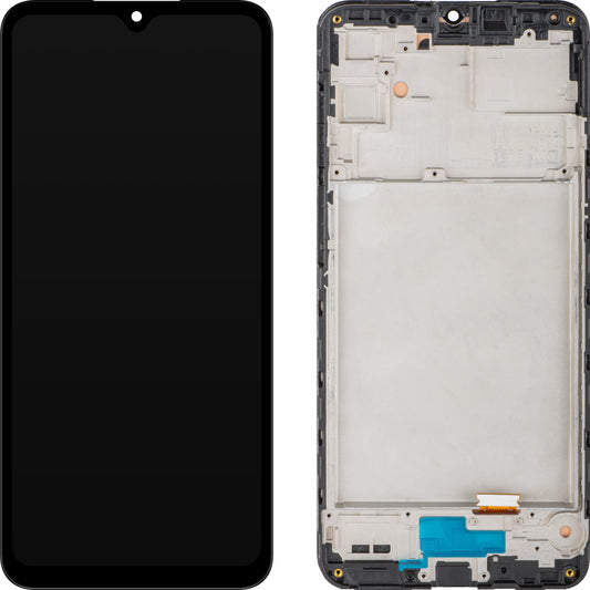 Display mit Touchscreen MP kompatibel mit Samsung Galaxy A16 4G A165, mit Rahmen, Schwarz.