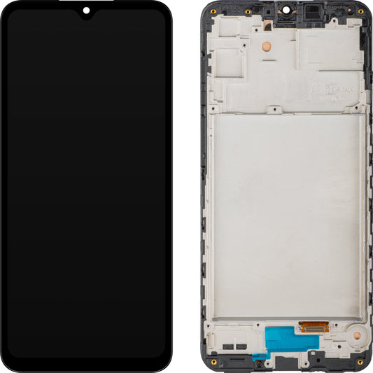 Display mit Touchscreen MP kompatibel mit Samsung Galaxy A16 5G A166, mit Rahmen, Schwarz