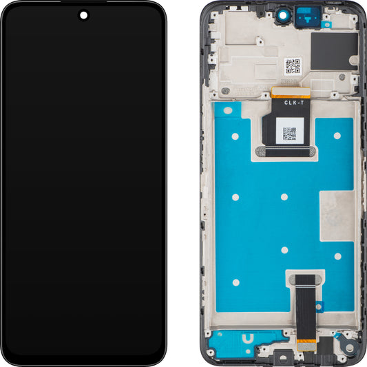 Display mit Touchscreen MP kompatibel mit Honor 90 Smart / X7b 4G, mit Rahmen, Schwarz