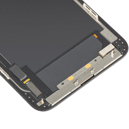 MP Touchscreen-Display kompatibel mit Apple iPhone 11 Pro Max, mit Rahmen, OLED FHD IC Movable Version, Schwarz