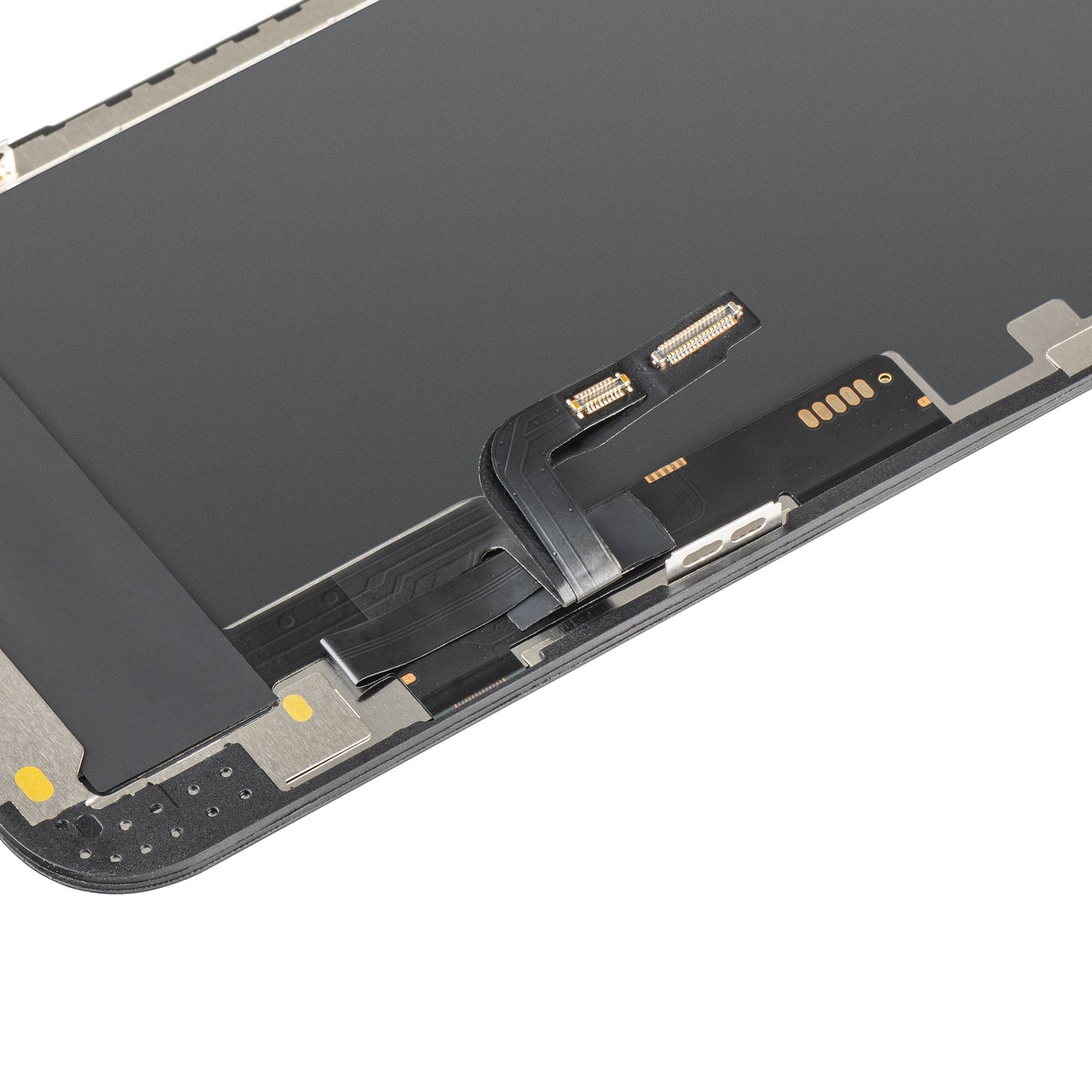 MP Touchscreen-Display kompatibel mit Apple iPhone 12 / 12 Pro, mit Rahmen, OLED FHD IC Movable Version, Schwarz