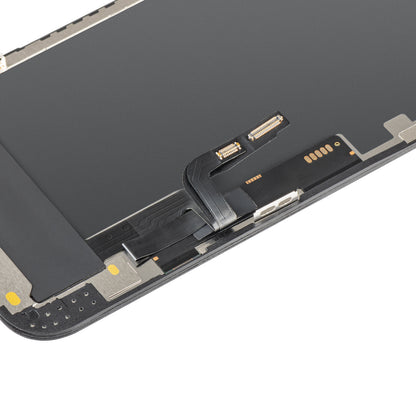 MP Touchscreen-Display kompatibel mit Apple iPhone 12 / 12 Pro, mit Rahmen, OLED FHD IC Movable Version, Schwarz
