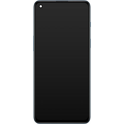 OnePlus Nord 2 5G Touchscreen-Display mit Rahmen, Blau (Blue Haze), Service Pack 4907924