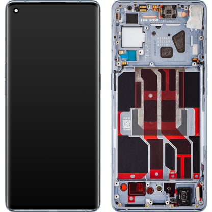 Oppo Reno6 Pro 5G (Snapdragon) / Reno6 Pro+ 5G Display with Touchscreen, with Frame, Grey (Lunar Grey), Service Pack 4907528