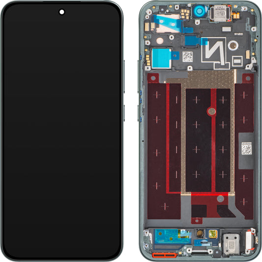 Display mit Touchscreen Oppo Reno14, mit Rahmen, Grün (Forest Green), Service Pack 621029000602