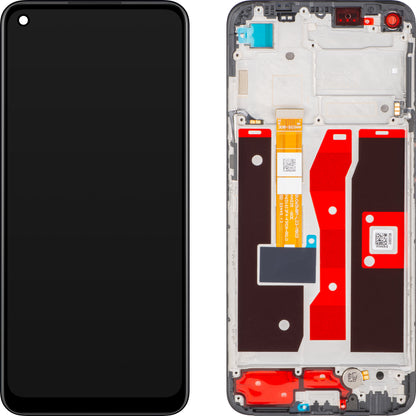 Display mit Touchscreen Oppo A54, mit Rahmen, Schwarz (Crystal Black), Service Pack 4907222