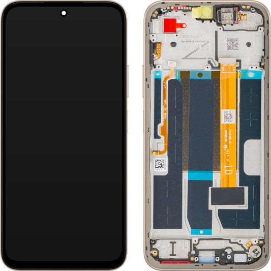 Display mit Touchscreen Oppo A6 4G, mit Rahmen, Gold (Aurora Gold), Service Pack 621029000744