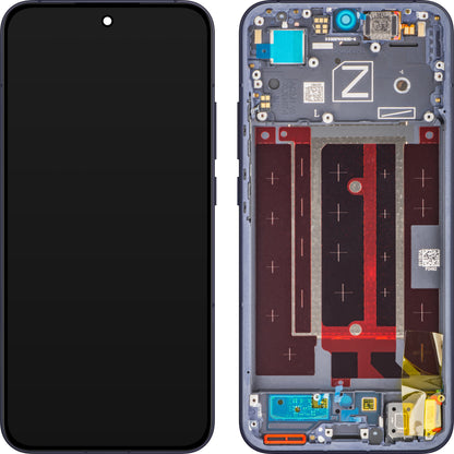 Display mit Touchscreen Oppo Reno13, mit Rahmen, Blau (Luminous Blue), Service Pack 621029000428