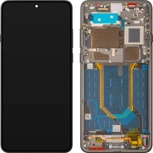 Display mit Touchscreen Oppo Find X9 Ultra, mit Rahmen, Schwarz (Tundra Umber), Service Pack 621029000922