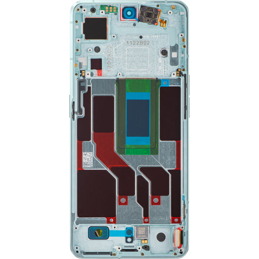 Touchscreen-Display Oppo Reno8 Pro+ / Reno8 Pro, mit Rahmen, Grün, Swap 4130264