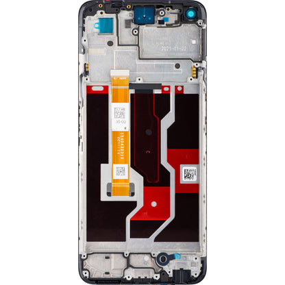 Touchscreen-Display Oppo A96, mit Rahmen, Schwarz, Service Pack 4130058