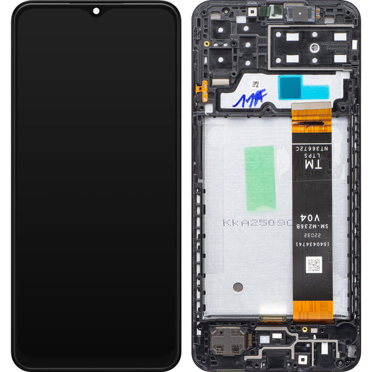 Samsung Galaxy A13 A135 Touchscreen-Display mit Rahmen, Schwarz, Swap GH82-28508A