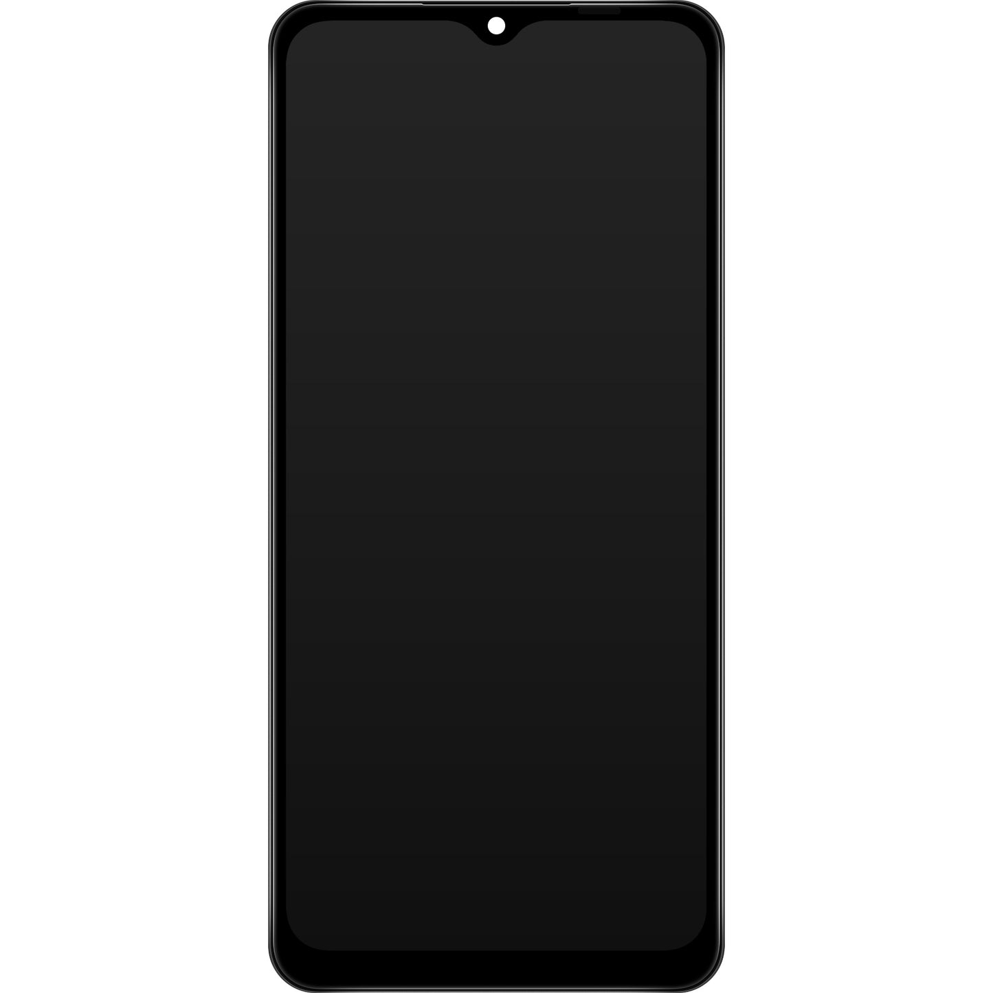 Touchscreen-Display Samsung Galaxy A12 Nacho A127, mit Rahmen, Schwarz, Wiederaufbereitet GH82-26486A