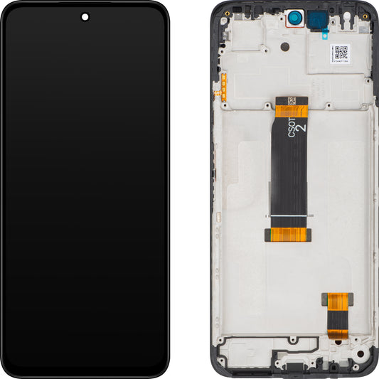 Display mit Touchscreen Xiaomi Redmi 13x, mit Rahmen, Schwarz, Service Pack 560004N19AR00