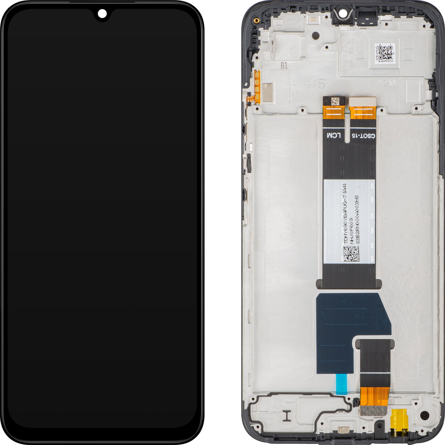 Touchscreen-Display Xiaomi Poco C85 4G / Redmi 15C 4G, mit Rahmen, Globale Version, Schwarz, Swap 5600020P15A00