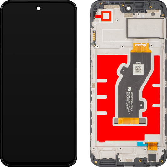 Touchscreen-Display ZTE Blade V70 Design, mit Rahmen, Schwarz, Service Pack 80800520973