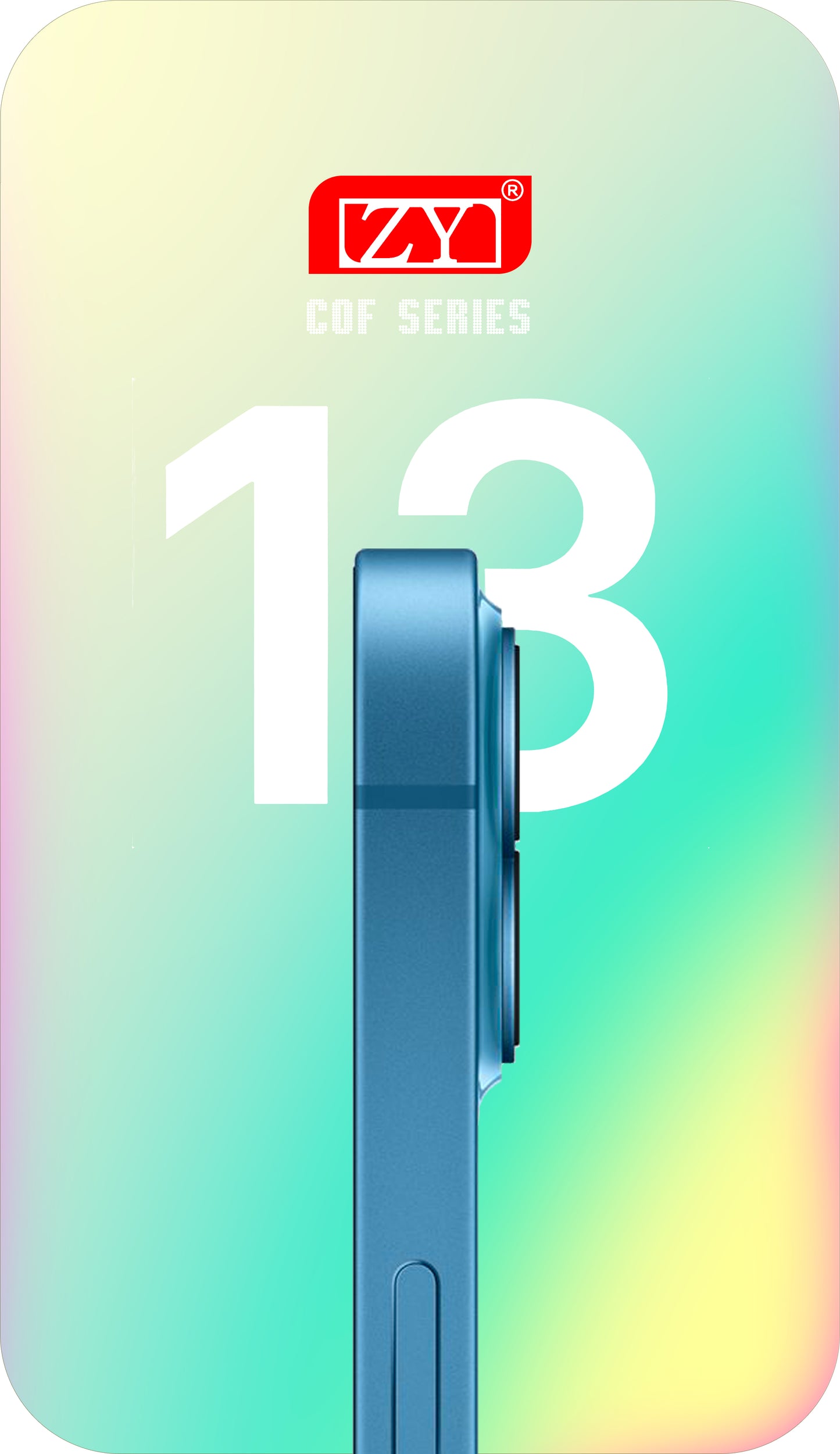 ZY Touchscreen Display for Apple iPhone 13, with Frame, LCD In-Cell IC Movable, Black 